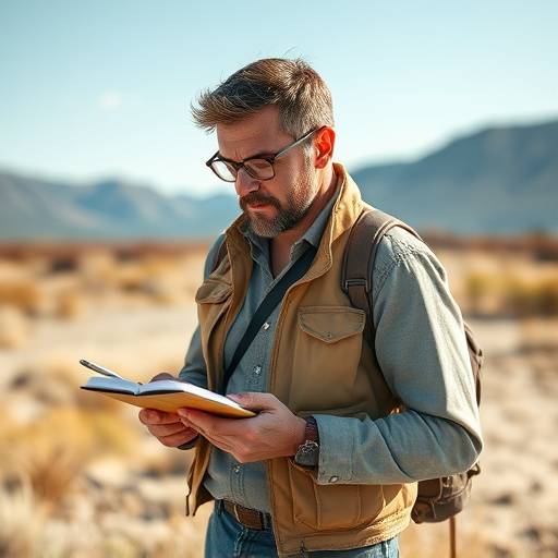 Article summary image: A location scout taking notes during a site visit
